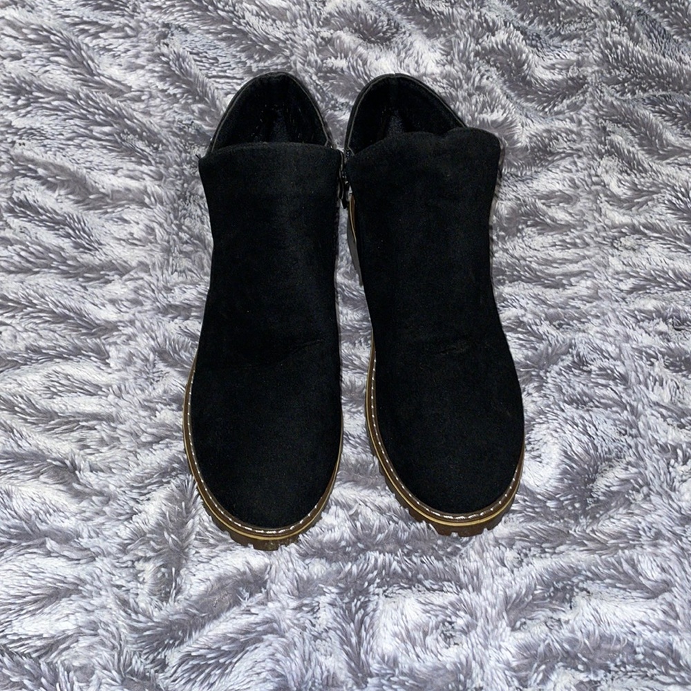 Size 41 Iu Iu Gong Zhg Black and Brown Booties Ankle Boots